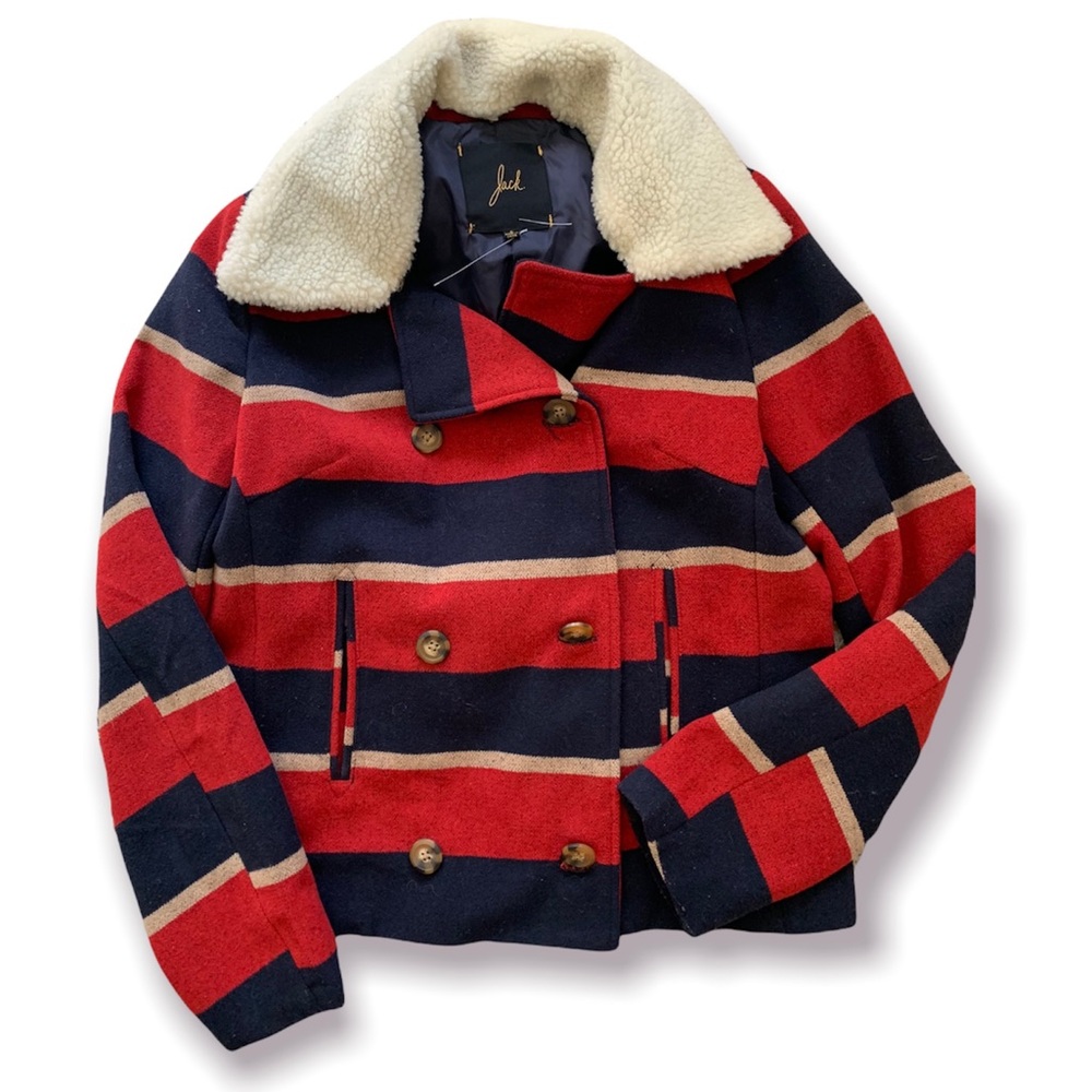 Jack. By BB Dakota striped pea coat